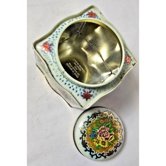 Vintage Daher Biscuit Tin Romance In The Forest Scene 4 1/2" - Picture 16 of 16